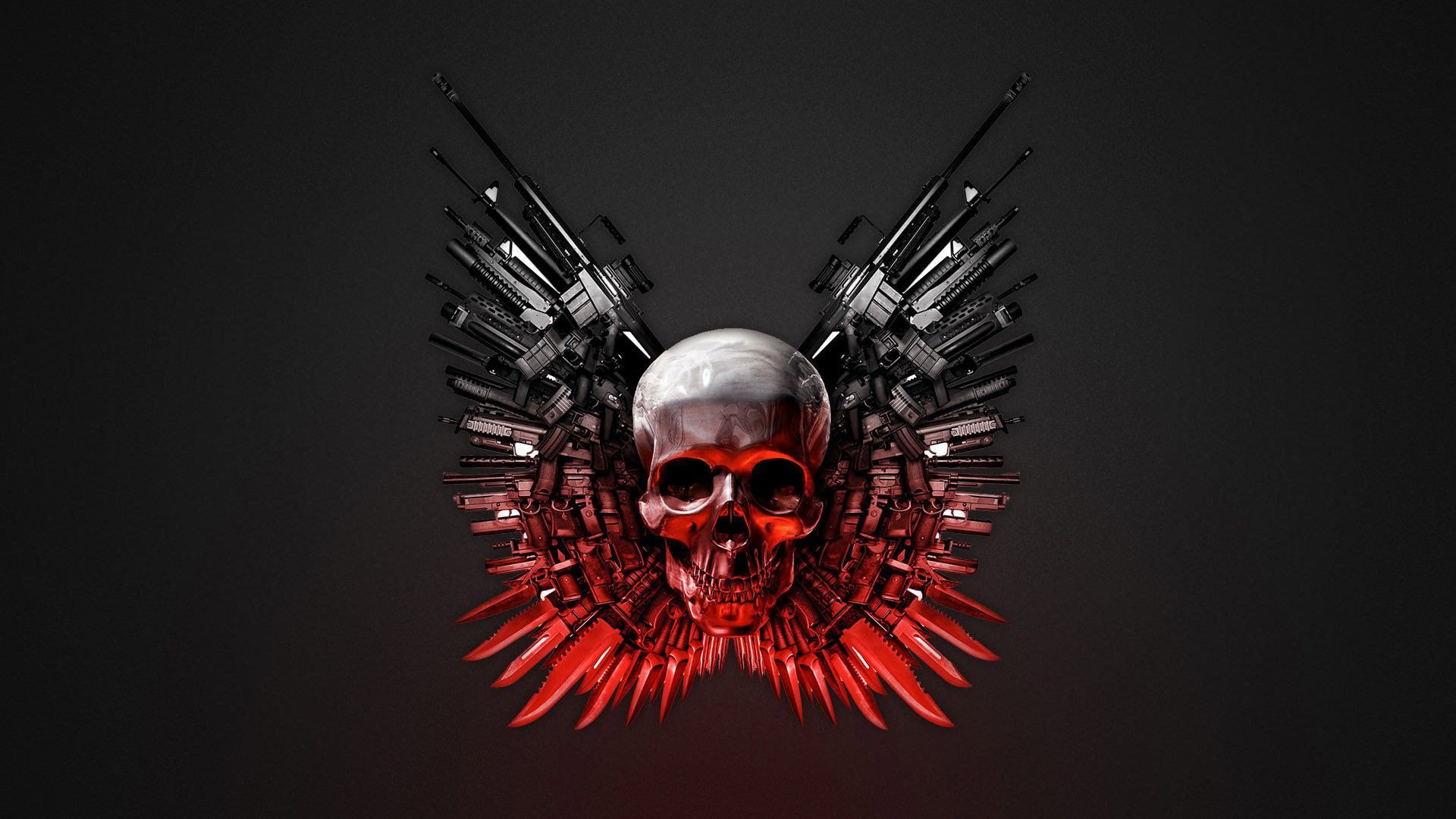 Expendables Skull - HD Wallpaper 