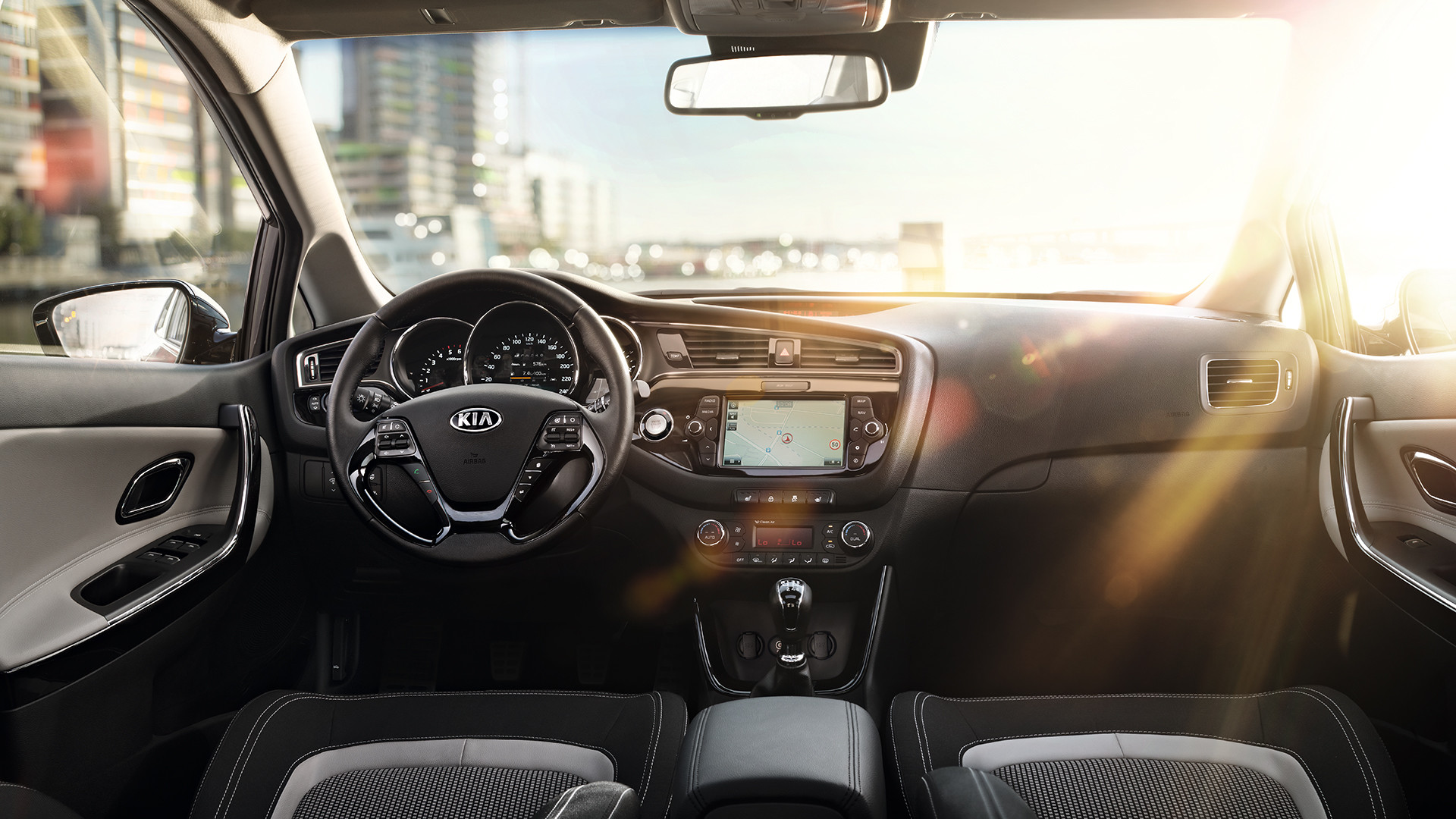 Das Fahrerorientierte Cockpit Des Kia Cee D Soll Beeindrucken - HD Wallpaper 