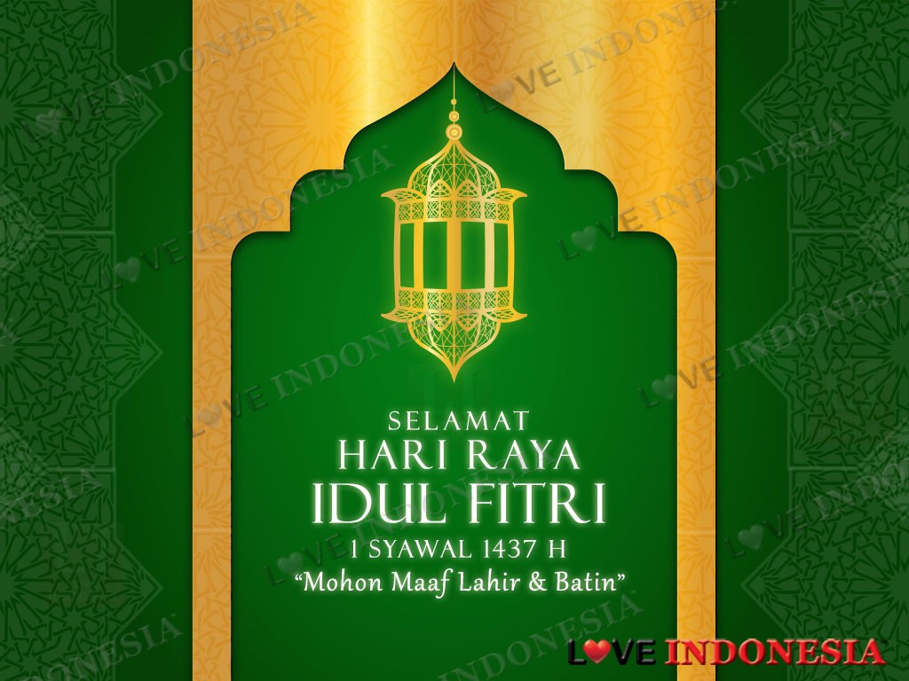 Selamat Hari Raya Idul Fitri 1437 H - Poster - HD Wallpaper 