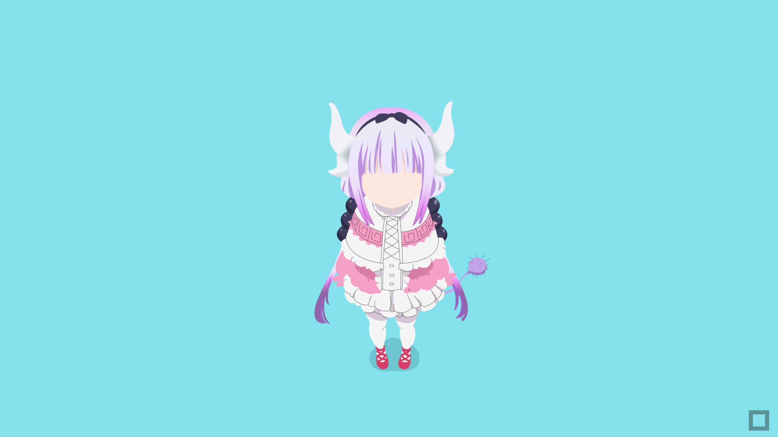 Minimal, Kanna Kamui, Kobayashi-san Chi No Maid Dragon, - Cartoon - HD Wallpaper 