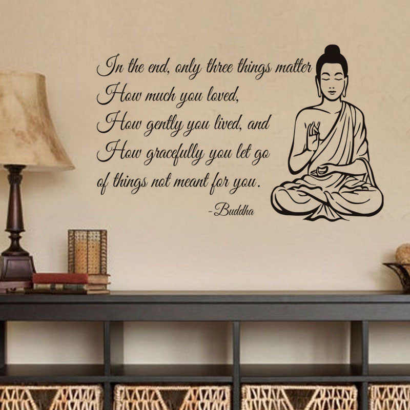 Terlaris Rumah Dekorasi Wallpaper Stiker Kata-kata - Palavras De Um Monge - HD Wallpaper 