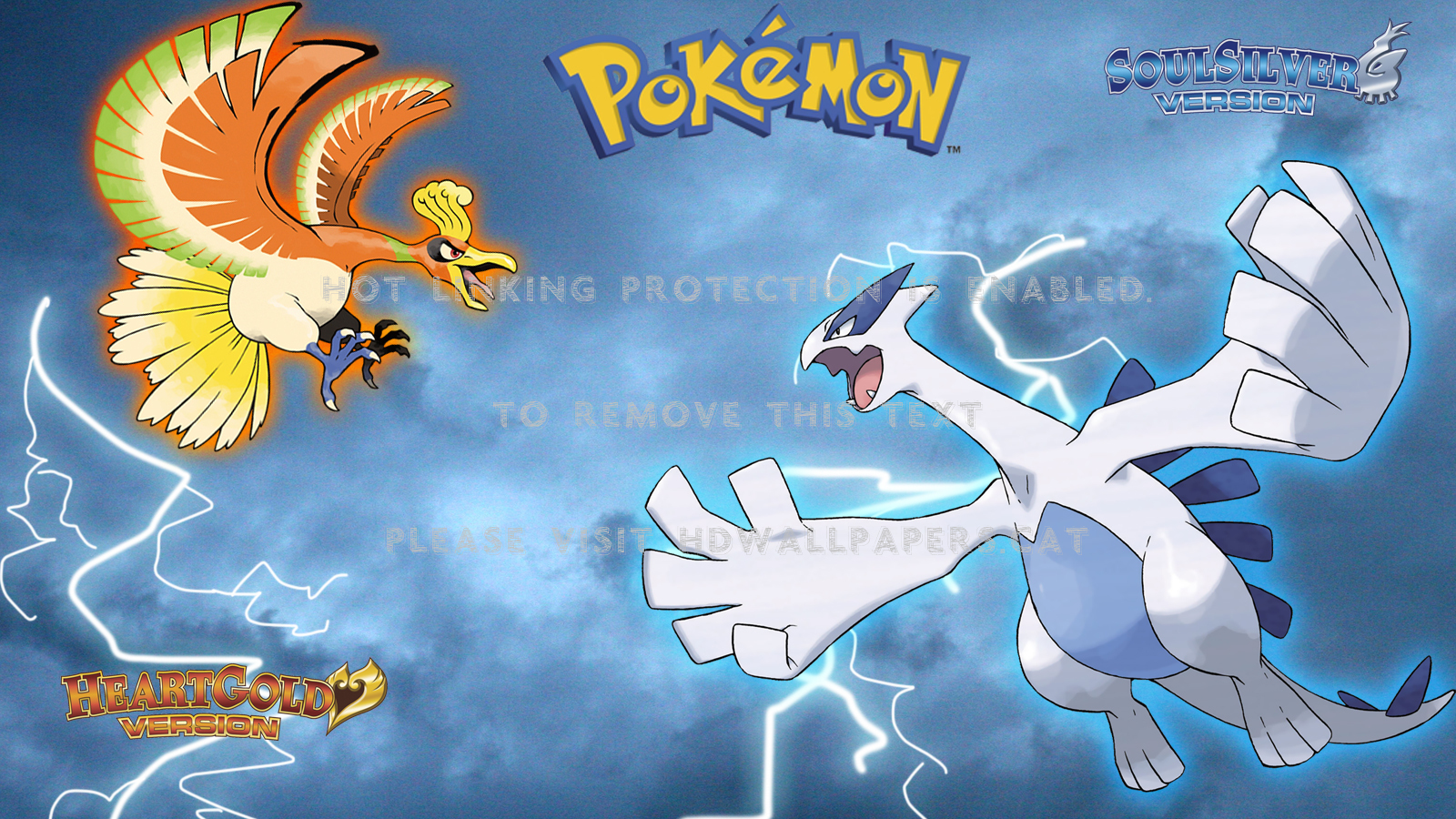 Pokemon Soul Silver And Heart Gold Ho-oh - Pokemon Soulsilver Background - HD Wallpaper 