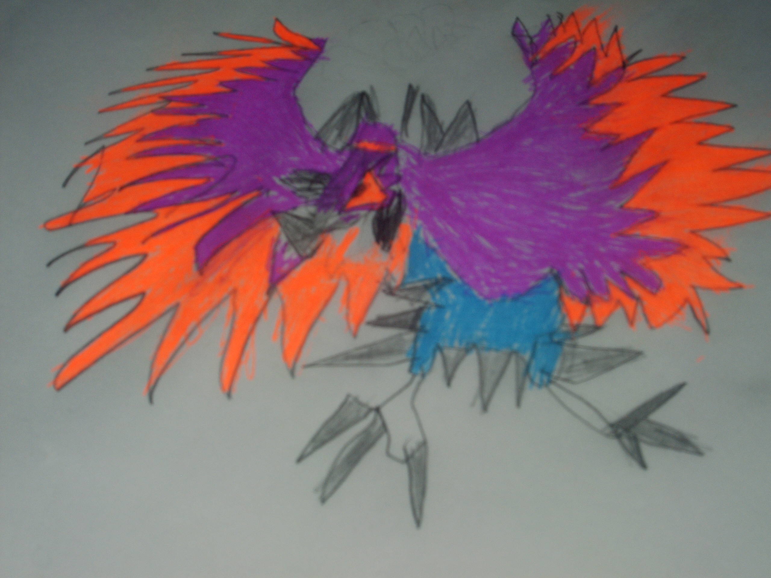 Xd002 Ho-oh - Origami - HD Wallpaper 