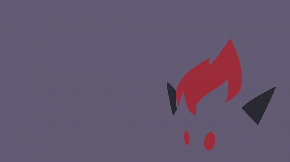 Zorua, Anime, Minimalism, Simple Background Wallpaper,zorua - Wallpaper - HD Wallpaper 