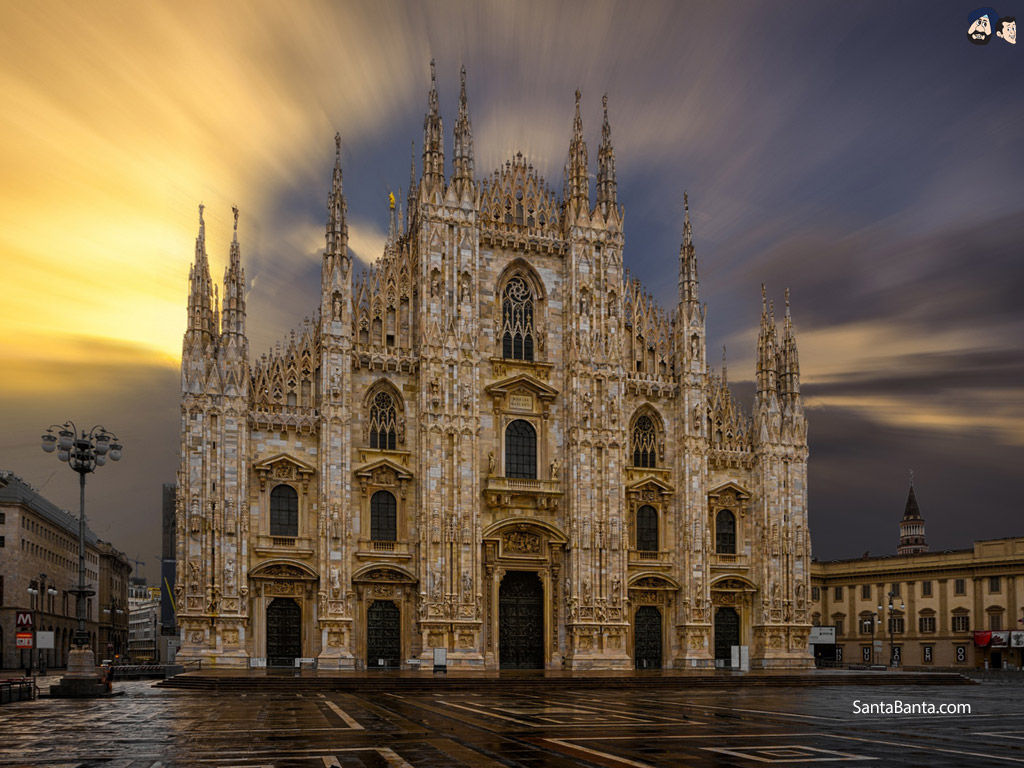 Churches - Milan Cathedral - HD Wallpaper 
