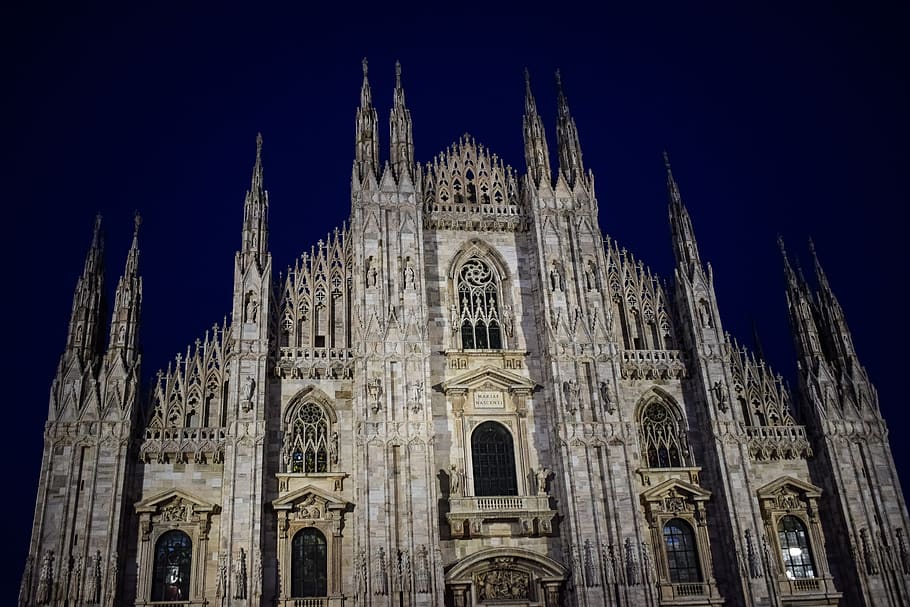 Italy, Milano, Duomo, Architecture, Church, Design, - Milan Cathedral - HD Wallpaper 