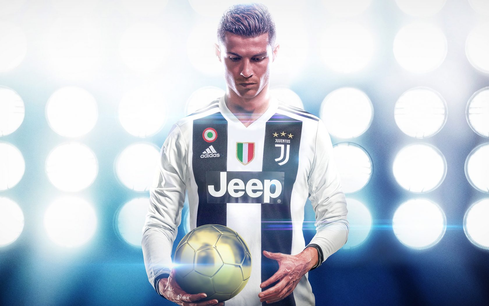 Cristiano Ronaldo Holding Ball - HD Wallpaper 