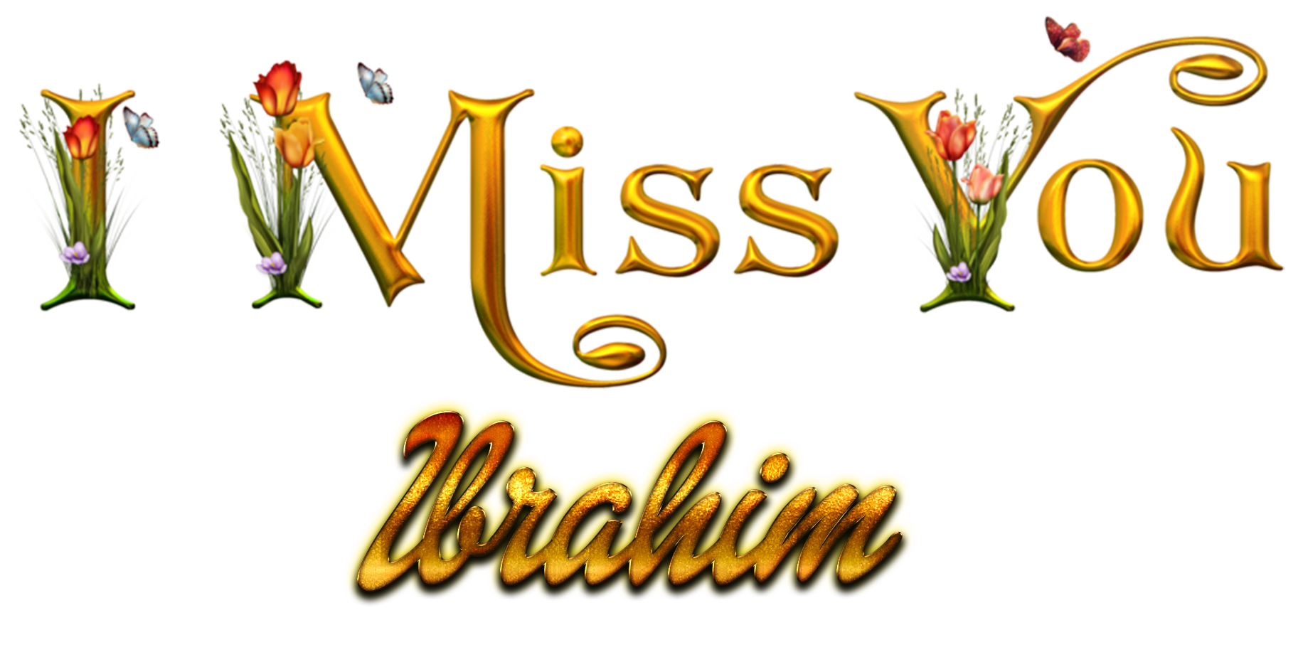 Ibrahim Missing You Name Png - Name Jennifer - HD Wallpaper 