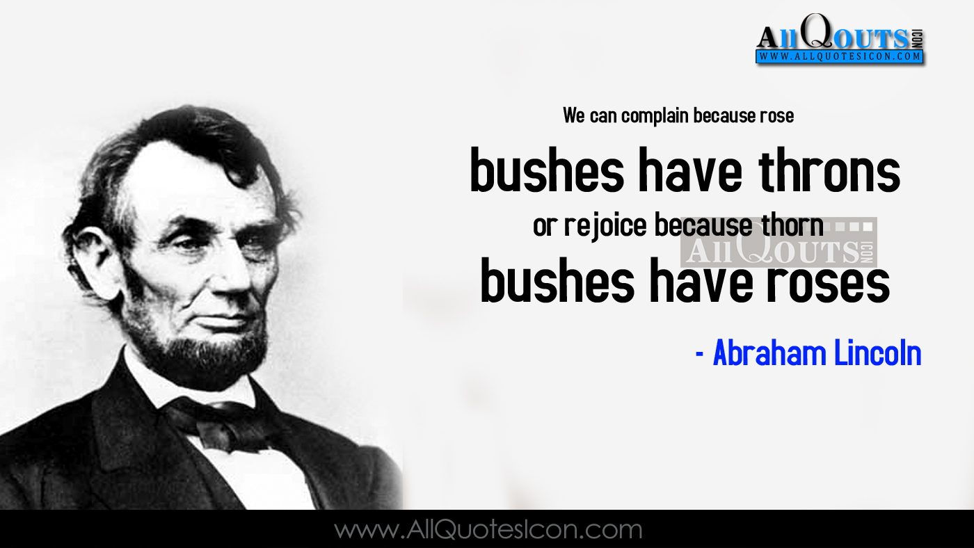 Abraham Lincoln English Quotes Images Best Inspiration - Thoughts Of Abraham Lincoln In English - HD Wallpaper 