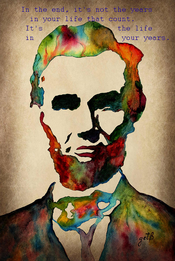 Abraham Lincoln Original Watercolor - HD Wallpaper 