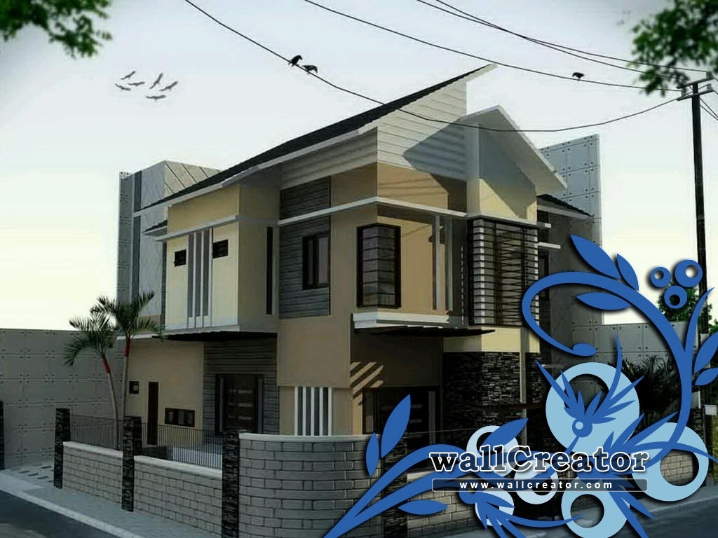 1024 / 768 Wallpaper - Model Pagar Depan Rumah - HD Wallpaper 