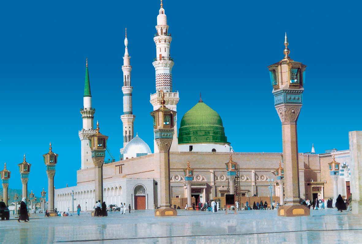 مسجد النبی - Al-masjid Al-nabawi - HD Wallpaper 