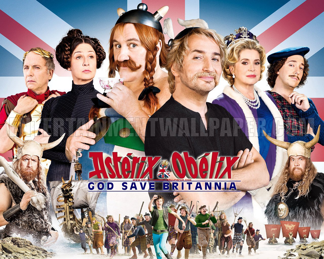Hd Quality Wallpaper - Asterix And Obelix God Save Britannia Julius Caesar - HD Wallpaper 