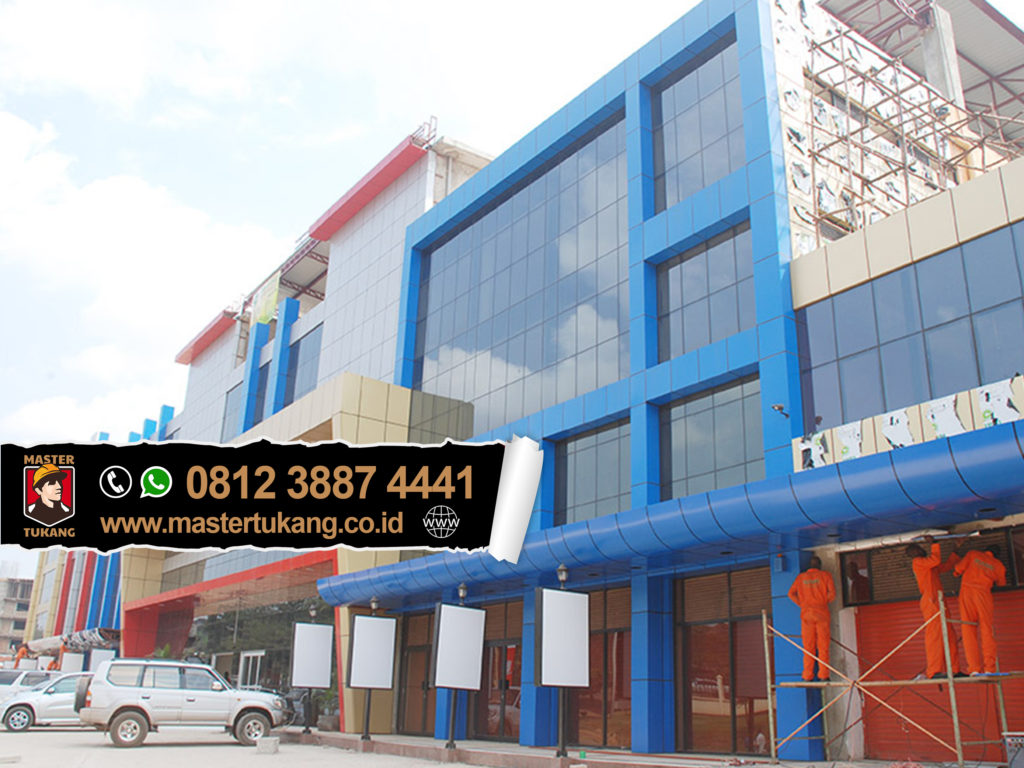 Jasa Pasang Acp Seven Harga Murah Per Meter 61 - Commercial Building - HD Wallpaper 