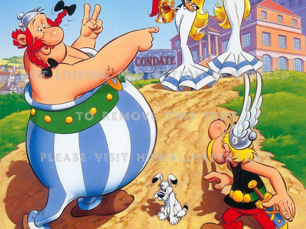 Asterix Idefix And Obelix Dogmatix Comics - Asterix And Obelix Disney - HD Wallpaper 