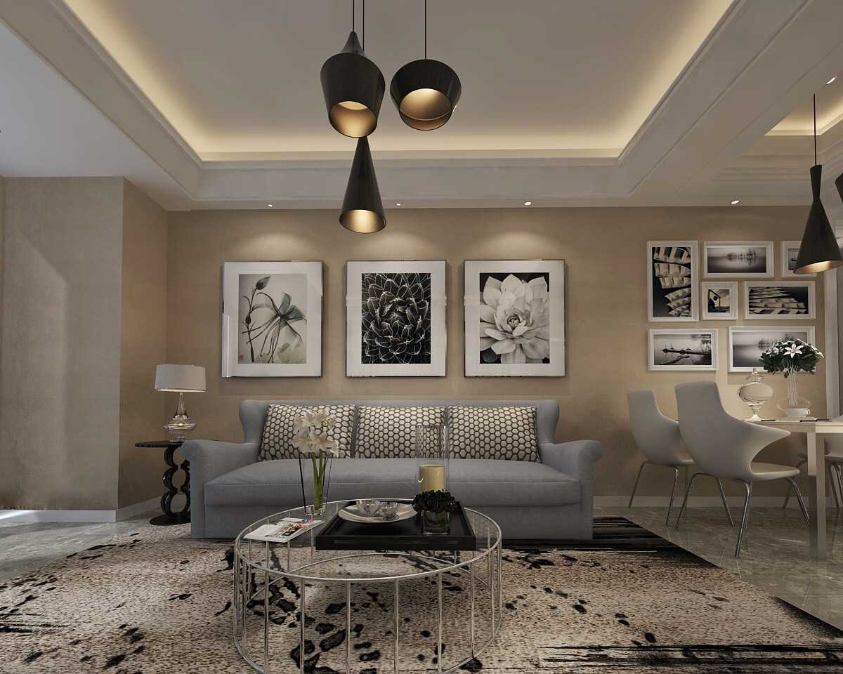 Jasa Interior Desainer Zeta Interior Design Di Surabaya - Rumah Dengan Warna Cat Off White - HD Wallpaper 