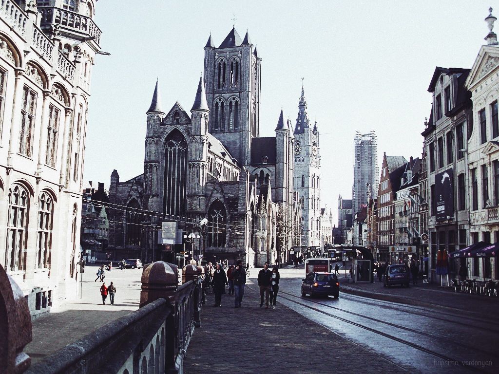 #gent 🇧🇪 #architecture #gothic #style #urbam #church - Saint Nicholas' Church - HD Wallpaper 