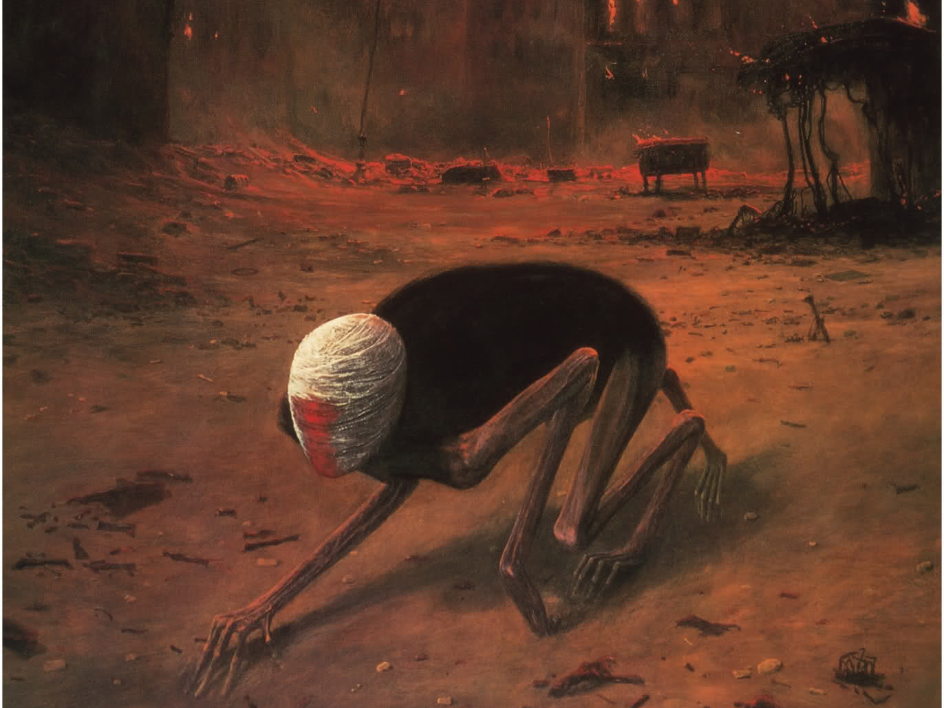 Painting Art - Zdzislaw Beksinski Gif - HD Wallpaper 