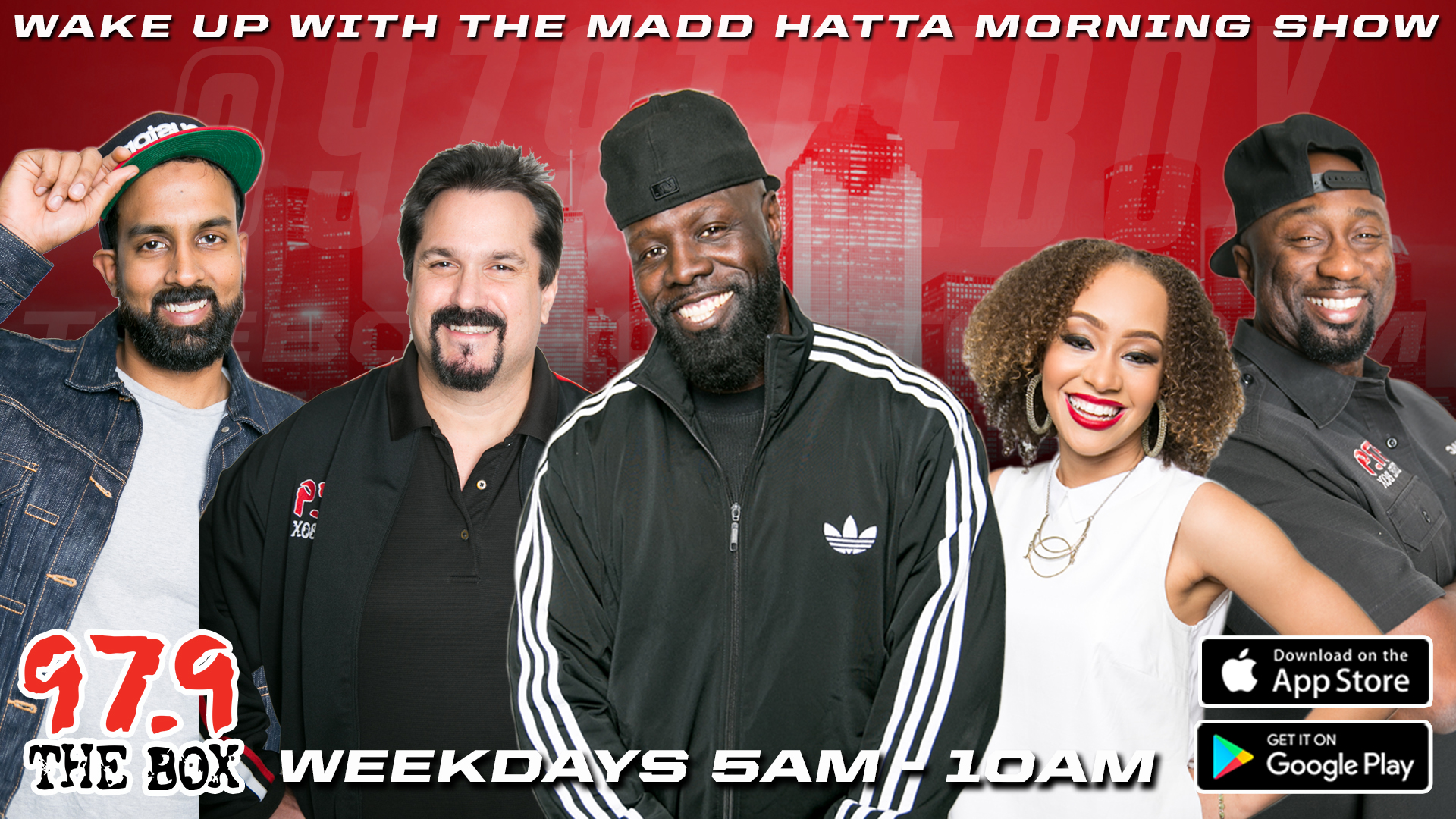 Madd Hatta Morning Show - 97.9 The Box Crew - HD Wallpaper 