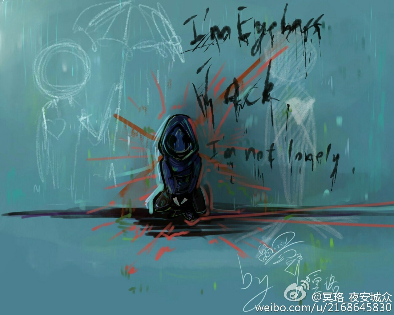 Creepypasta And Eyeless Jack Image - Painting - HD Wallpaper 