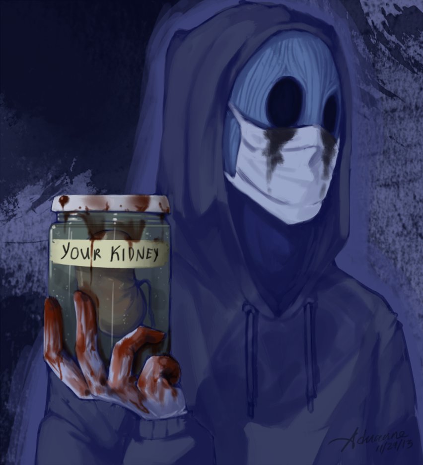 Creepypasta And Eyeless Jack Image - Eyeless Jack Your Kidney - HD Wallpaper 