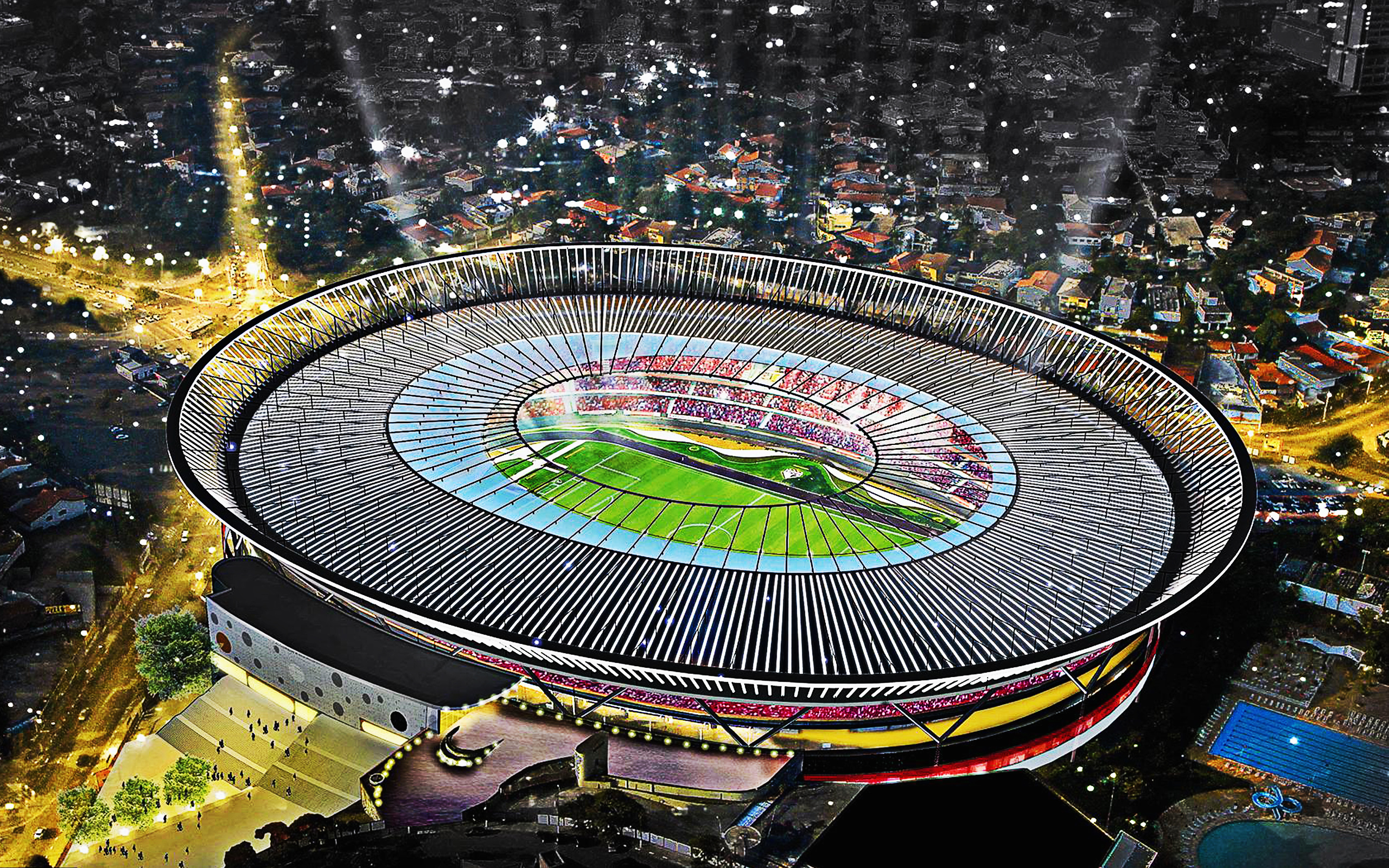 Estadio Do Morumbi Sao Paulo Brazil - HD Wallpaper 