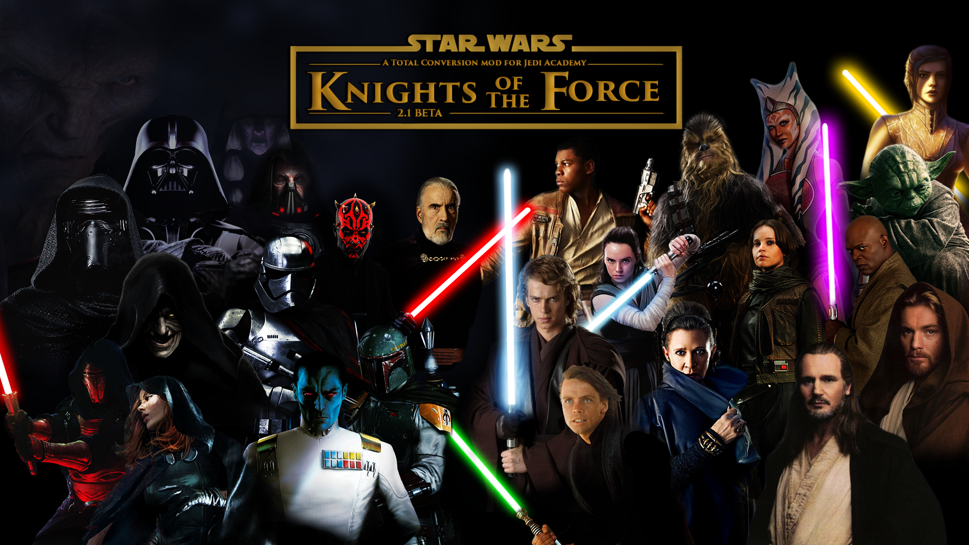 Knights Of The Force - Jedi Academy Kotf 2.1 - HD Wallpaper 