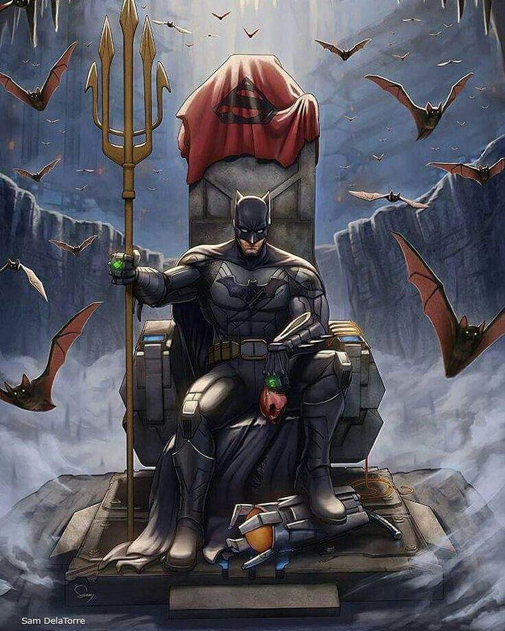 User Uploaded Image - Batman Sitting On A Throne - HD Wallpaper 