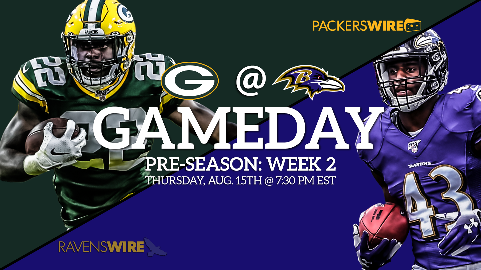 Ravens Vs Packers 2019 - HD Wallpaper 