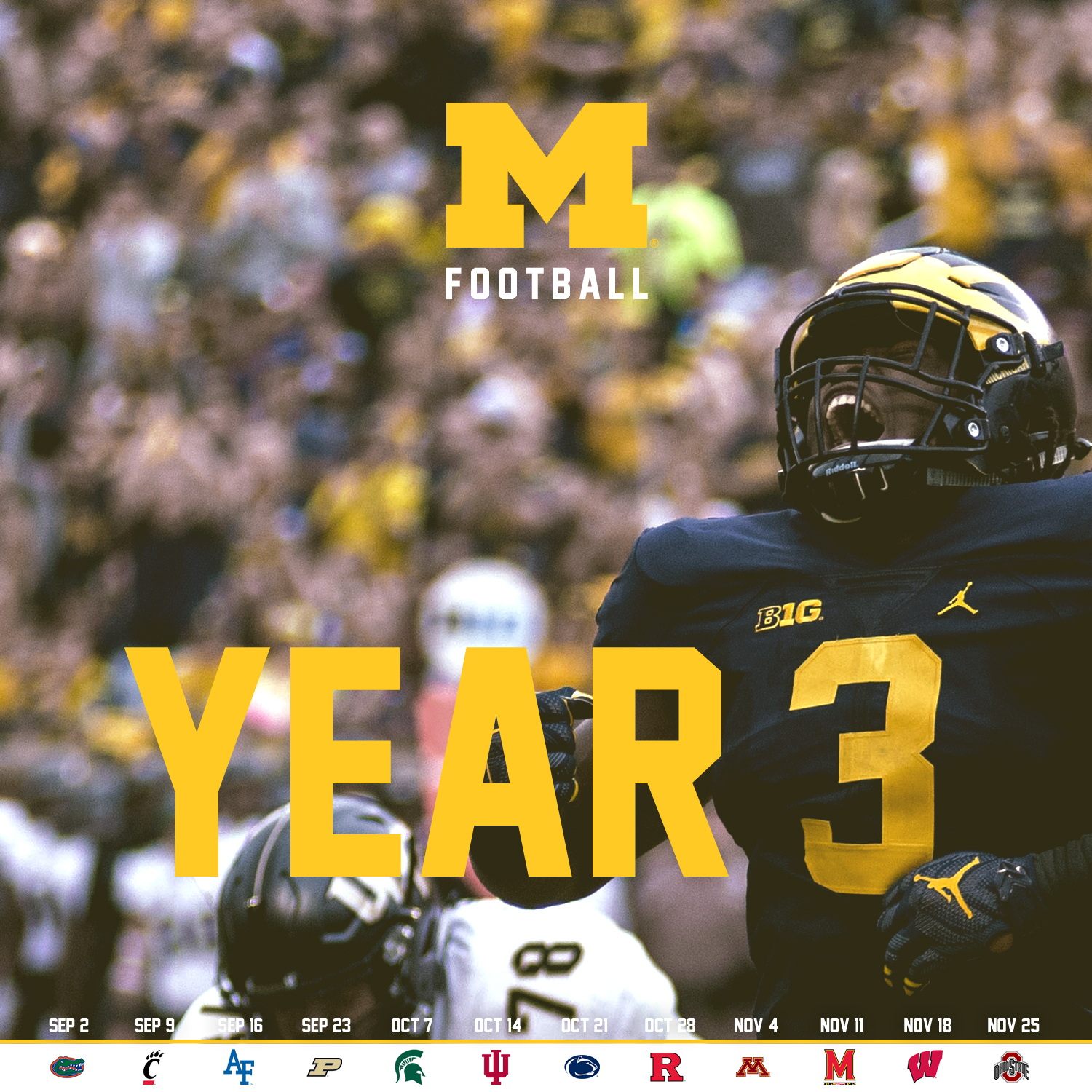 Michigan Football Desktop 2018 - HD Wallpaper 