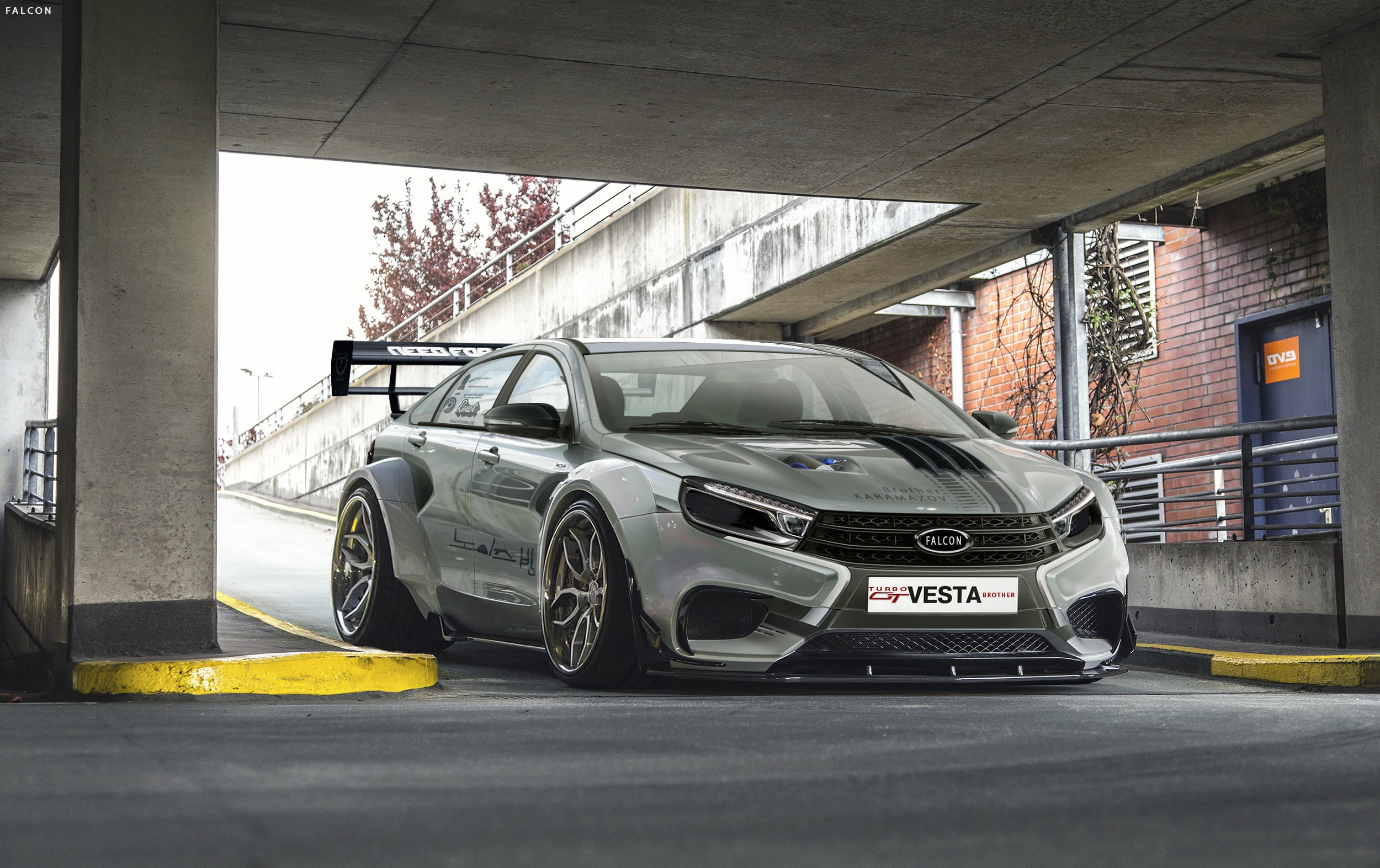 Lada Vesta Tuning - HD Wallpaper 