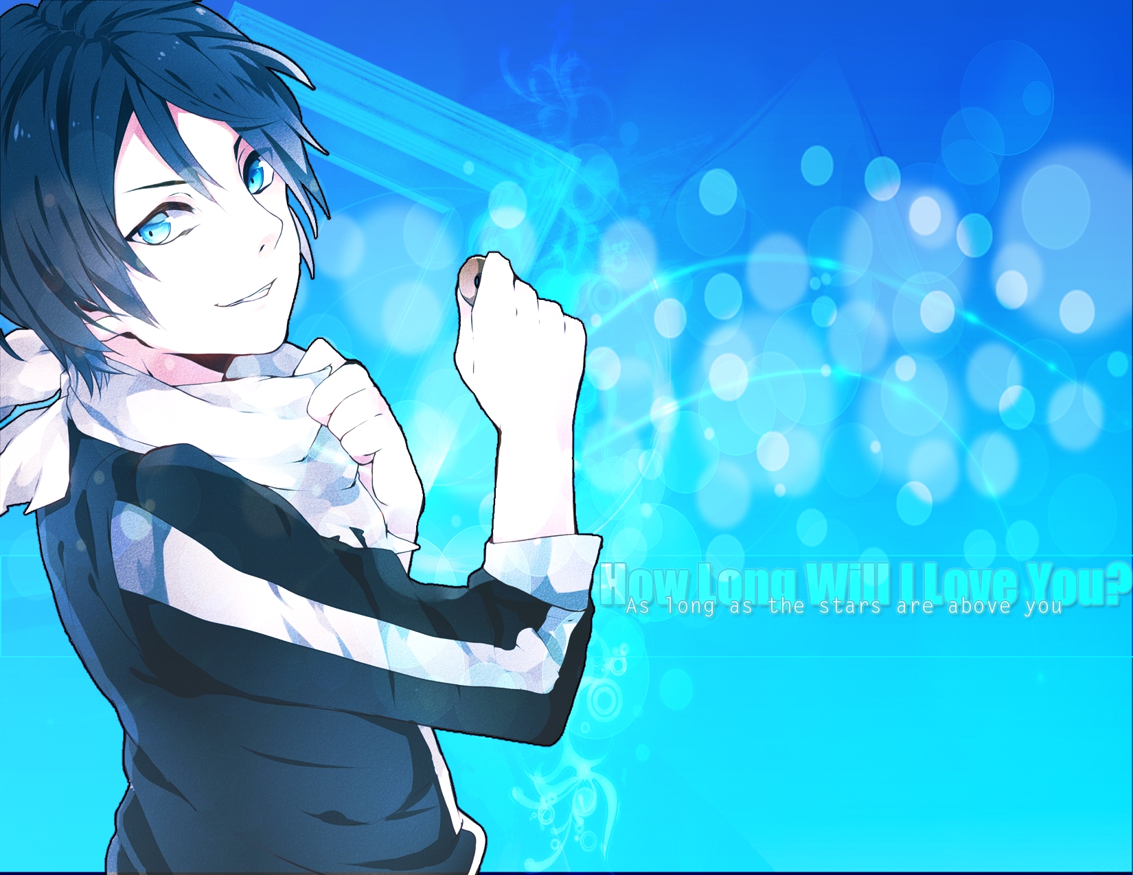 Yato Noragami Wallpaper Blue - HD Wallpaper 