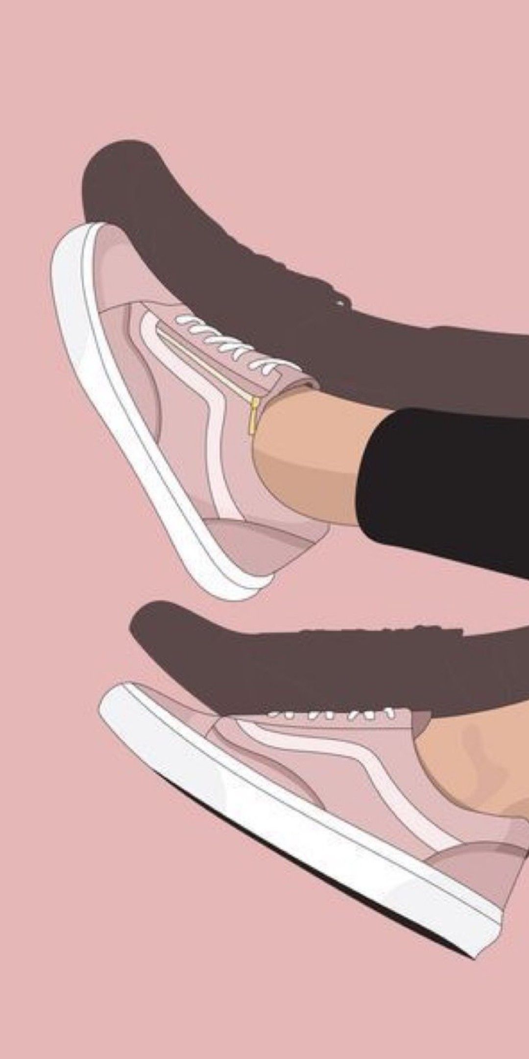 Pink Vans Wallpaper Shoes - HD Wallpaper 