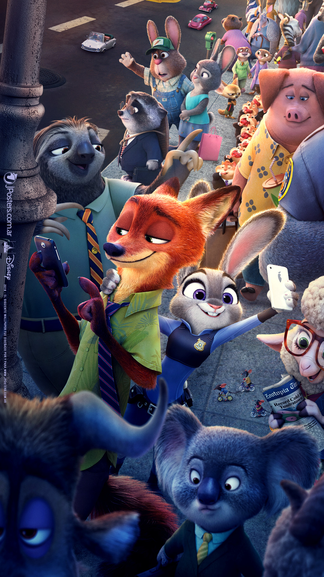 Zootopia Phone Fondo De Pantalla - Zootopia Wallpaper Phone - HD Wallpaper 
