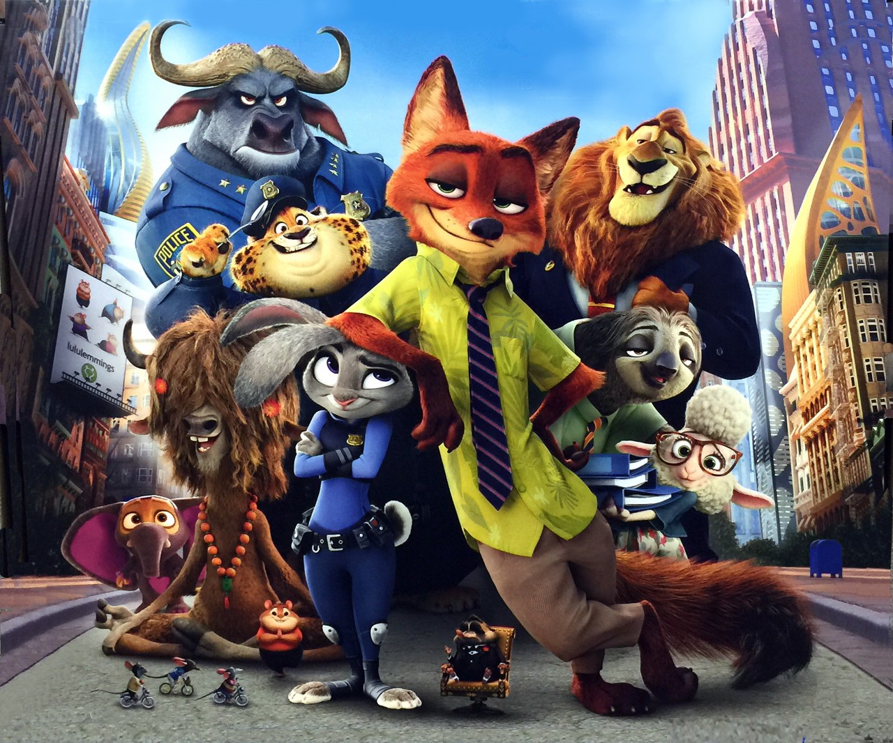 The Zootopia Crew Zootopia Crew 1280x1066 Wallpaper teahub.io