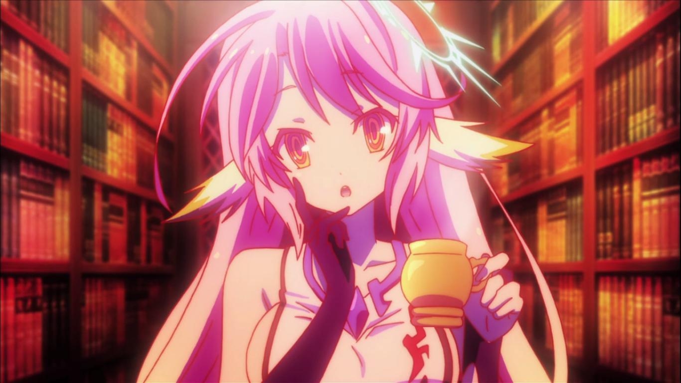 Jibril, No Game No Life, Long Hair, Pink Hair, Thinking - Jibril No Game No Life - HD Wallpaper 