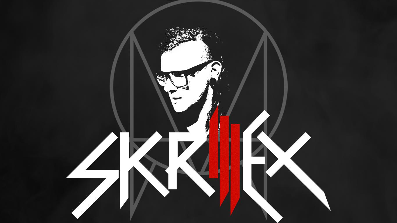 Skrillex Logo - 1366x768 Wallpaper 