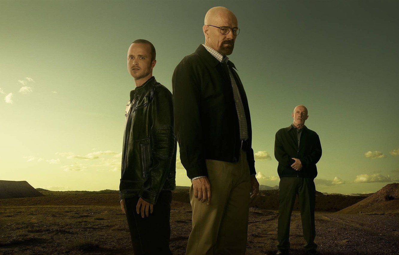 Photo Wallpaper Breaking Bad, Bryan Cranston, Mike - Breaking Bad Walter Jesse Mike - HD Wallpaper 