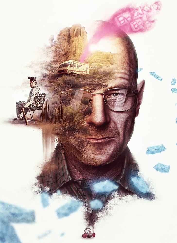 Jesse Pinkman, Cgi, Bryan Cranston, Walter White, Breaking - Breaking Bad Posters - HD Wallpaper 