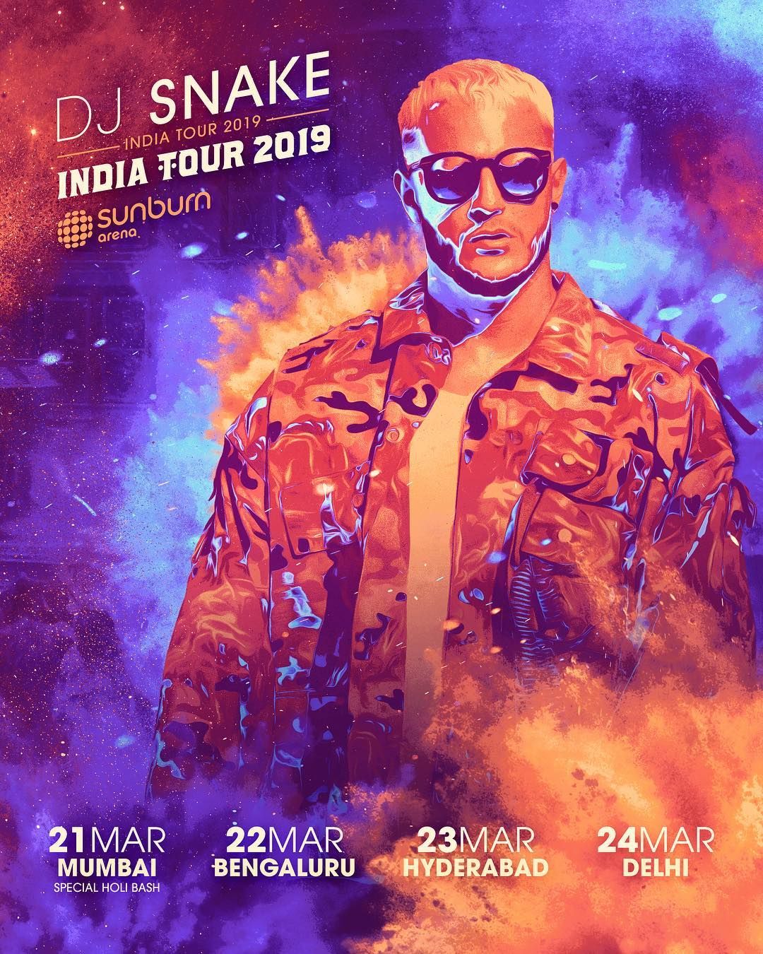 Dj Snake India Tour 2019 - HD Wallpaper 
