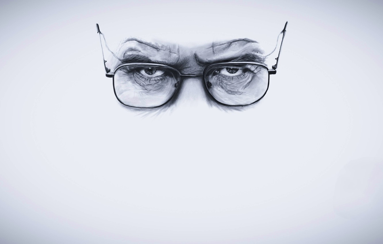 Photo Wallpaper Eyes, Look, Glasses, Breaking Bad, - Уолтер Уайт Очки - HD Wallpaper 