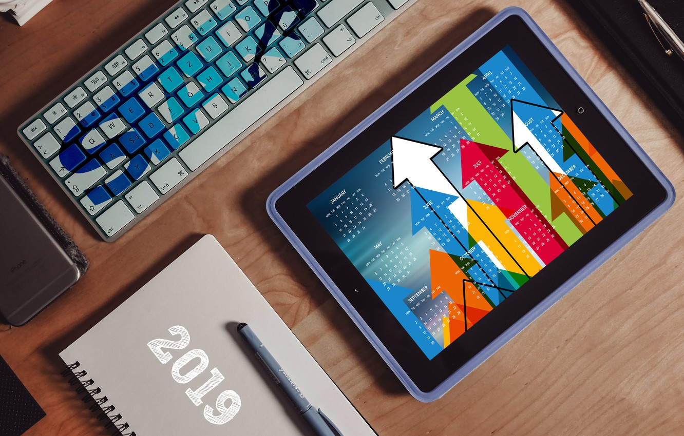 Photo Wallpaper Plan, Phone, Keyboard, Tablet, Business, - Обои 4к Бизнес - HD Wallpaper 