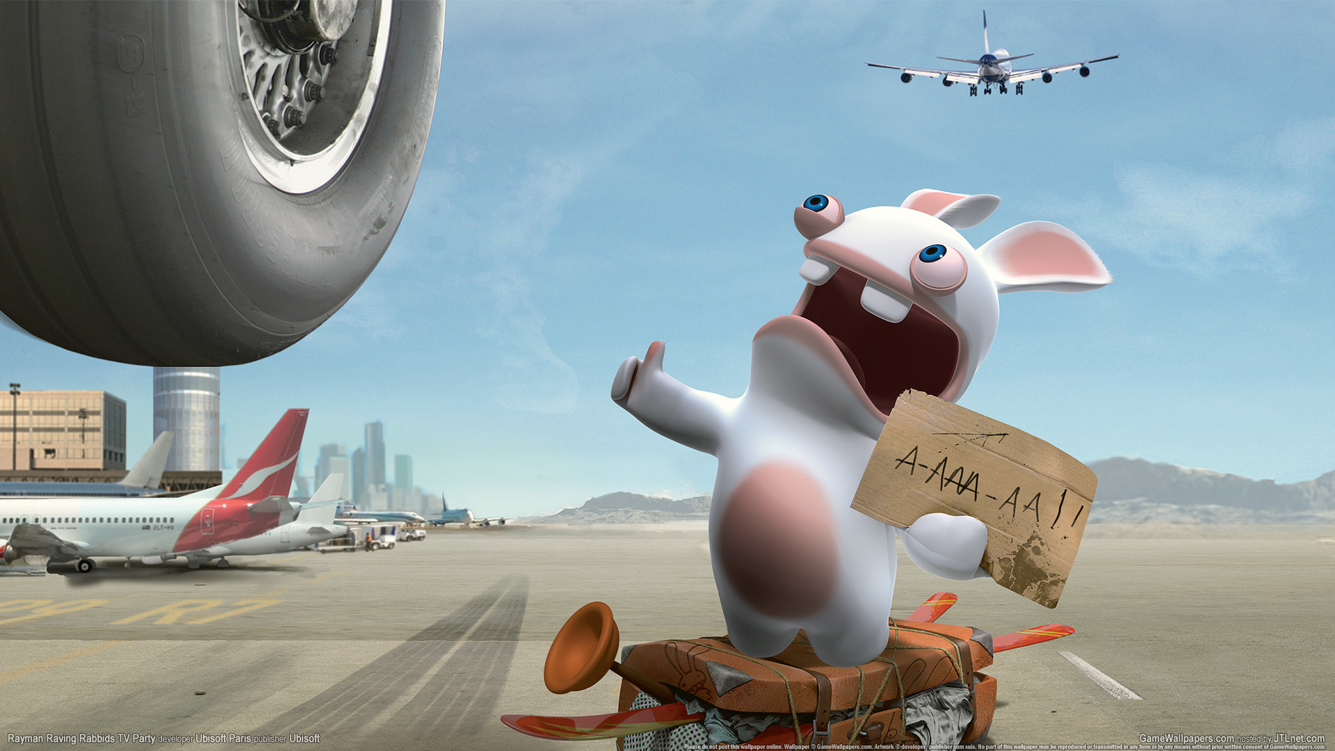 Rayman Raving Rabbids 2 - HD Wallpaper 