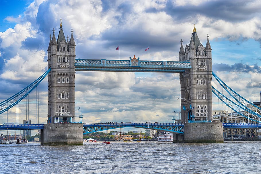 Tower Bridge, London, Thames, England, River, City, - Tower Bridge - HD Wallpaper 