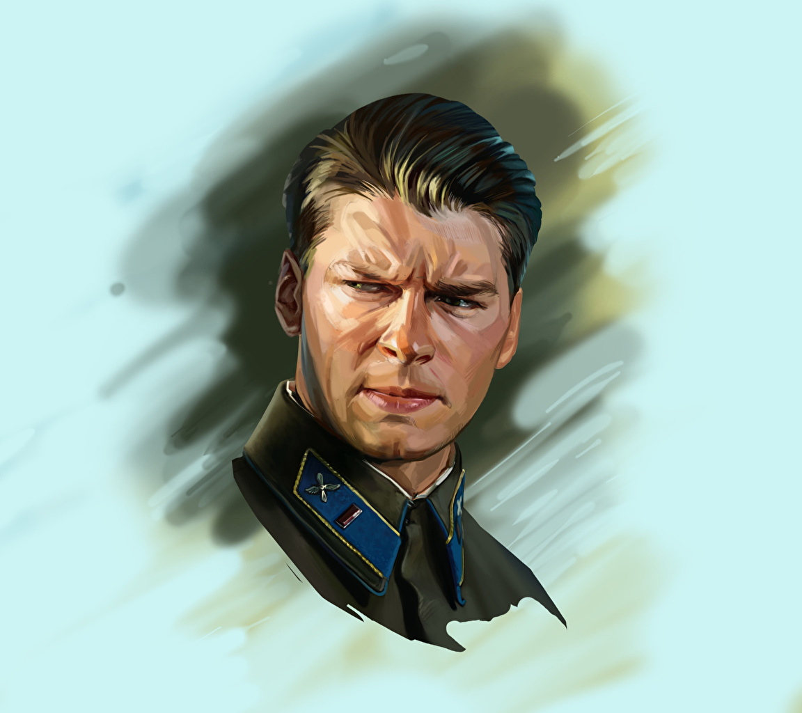 Painting Of Face Man - HD Wallpaper 