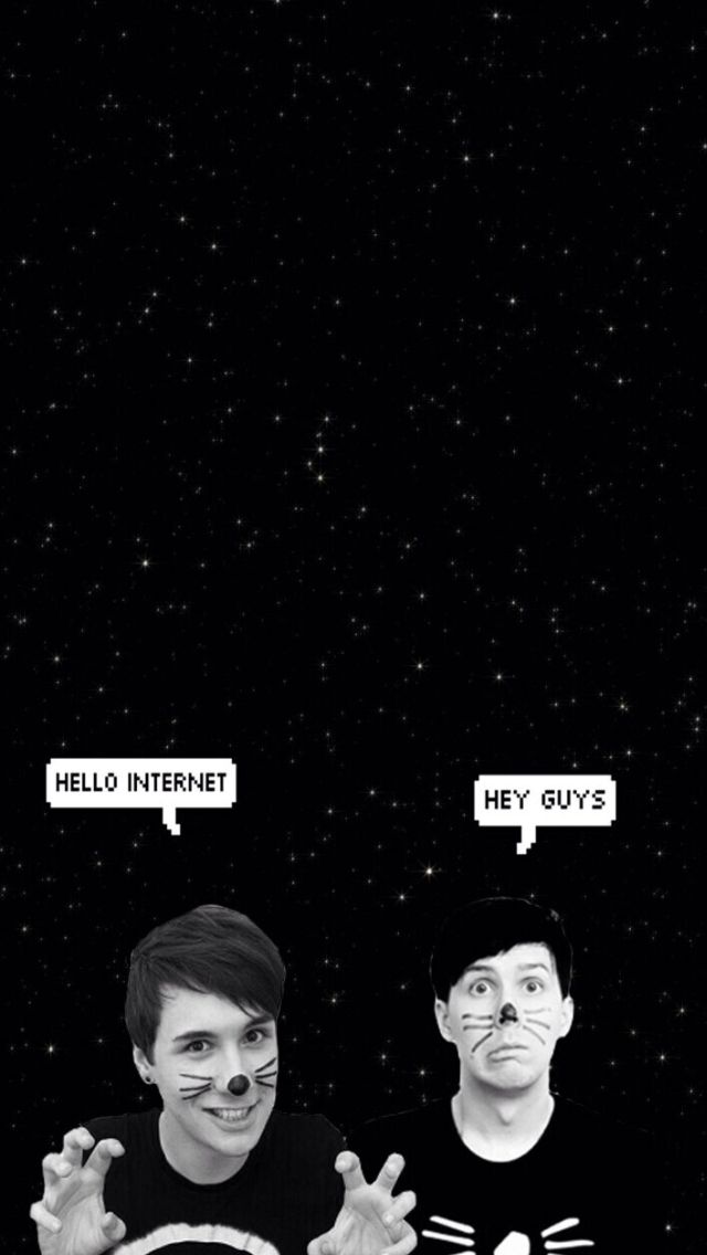 Dan And Phil Iphone Wallpaper - Aesthetic Dan And Phil - HD Wallpaper 