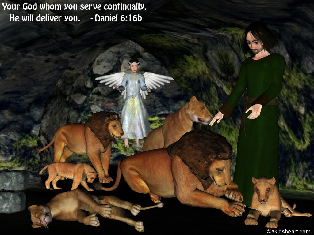 Daniel In The Lions - Daniel In The Lion's - HD Wallpaper 