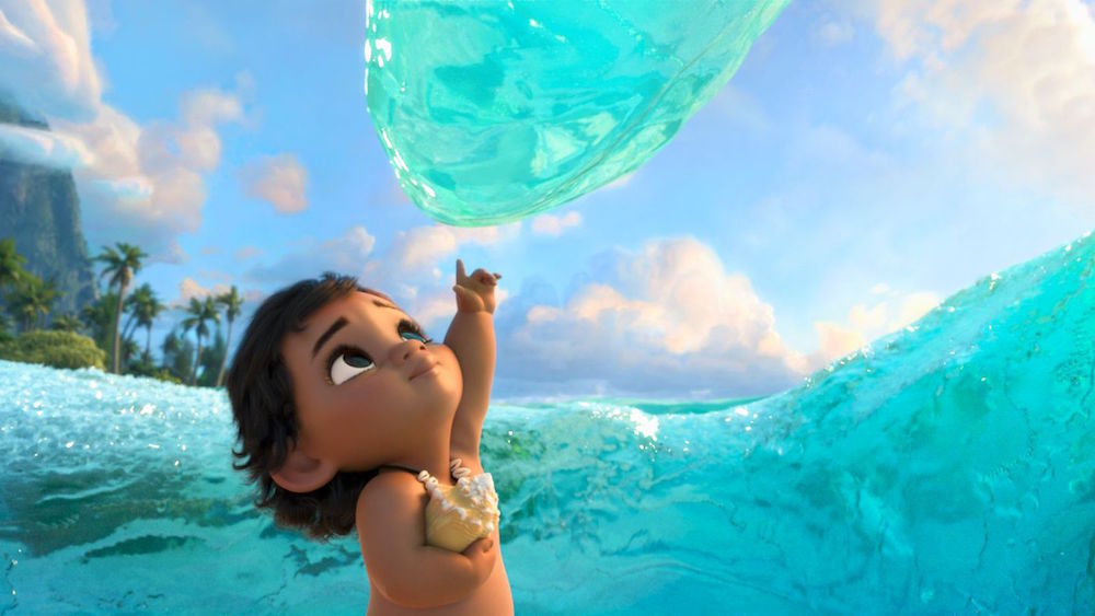 Moana And The Ocean - HD Wallpaper 