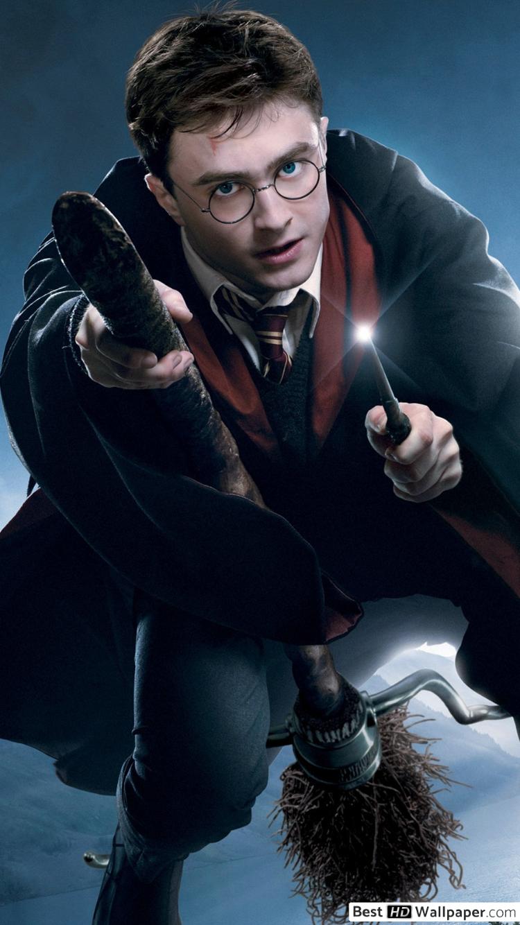Harry Potter On His Firebolt - HD Wallpaper 