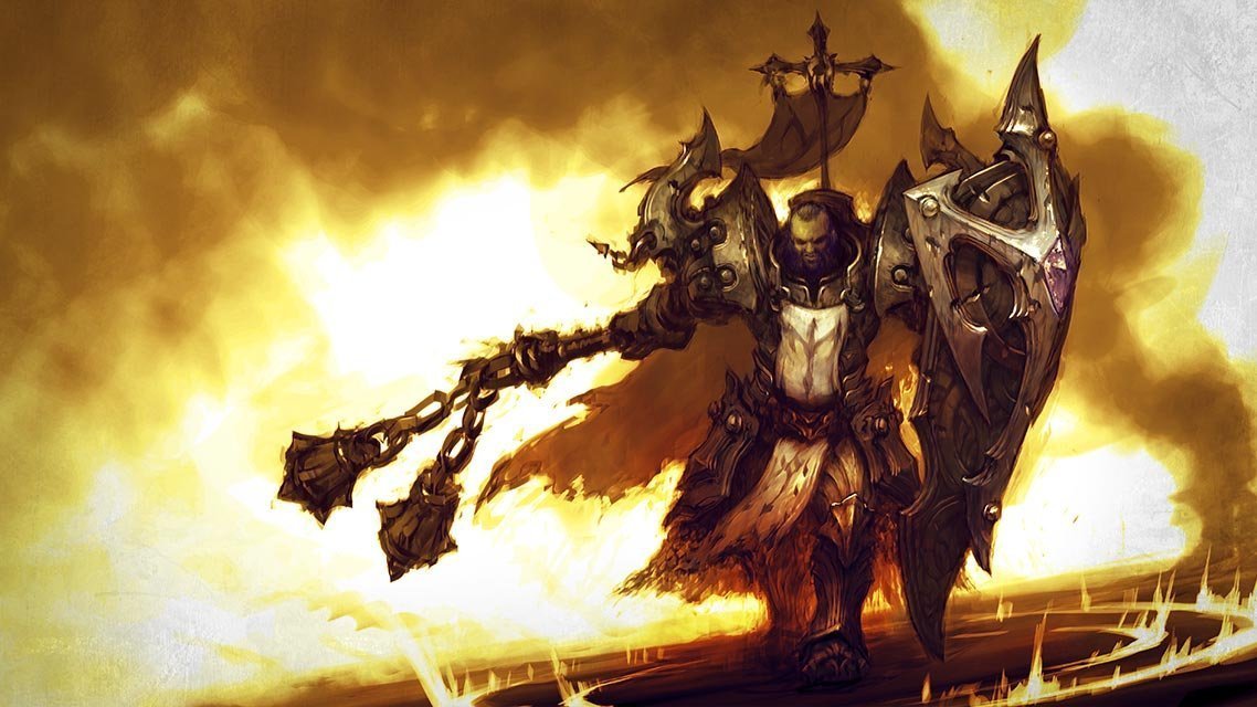 Diablo Wallpaper Of Male Crusader - Diablo 3 Crusader - HD Wallpaper 
